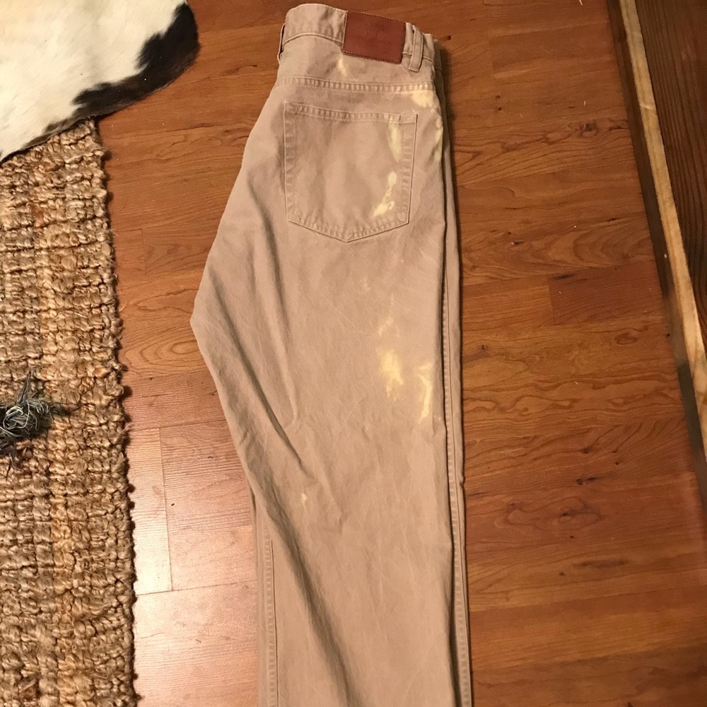 Coastal cotton khaki pants